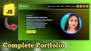 How To Create Responsive Personal Portfolio Website  Using HTML CSS And JavaScript Full Tutorial