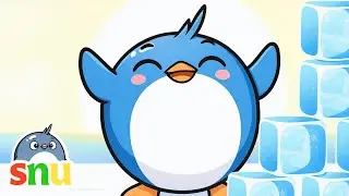 Five Little Penguins Song + More Funny Cute 2D Baby Penguin Songs for Kids