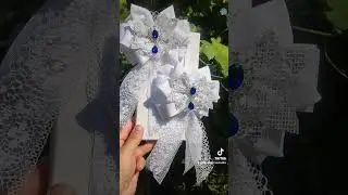 Моя ручна робота ❤️ Бантики резинки заколки та обручі ручної роботи 💙💛 Білі бантики в школу