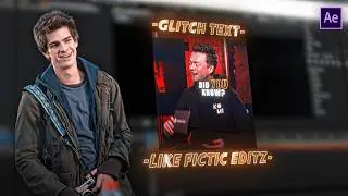 Glitch Text Tutorial Like @fictic_editz 🔥🔥| Arxzv Edits