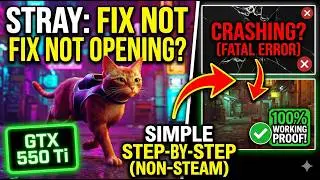 Stray not openning eror fix | GTX 550 ti Stray gameplay benchmark | low Level Fatal Error | sinhala