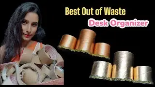DIY Pen Stand 😻 Episode -2 Tape Rolls से बनाएं सुंदर और मजबूत पेन होल्डर | Easy Craft Idea #diy