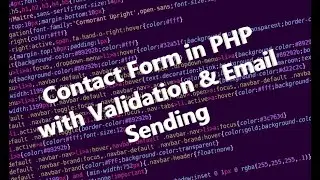 Contact form using PHP [Using Ajax and FormData] - Part 3