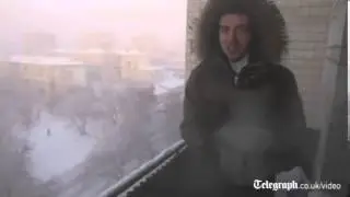 Boiling water freezes instantly in Siberia