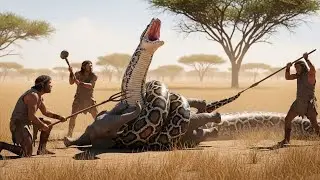 Life 2.6 Million Years Ago | How Early Humans Saved an Elephant Calf from a Giant Python