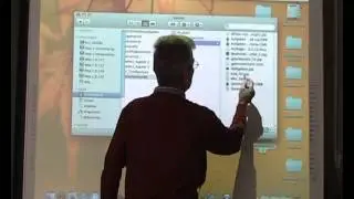 Bedienung der interaktiven Wandtafel mit dem Stift