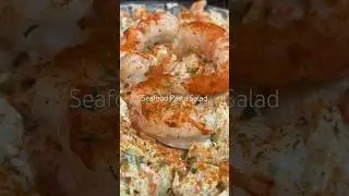 The best summertime side dish! Link above. SUBSCRIBE! #seafoodsalad #pastasalad