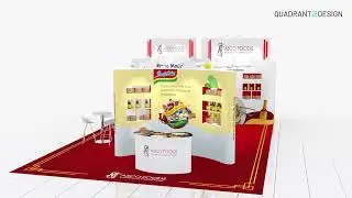 ASCO Foods  - Stand Design 3D Animation | Quadrant2Design