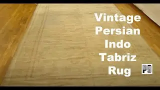 PGNY Antique Carpets & Tapestries - Item # 31767 Vintage Persian Indo Tabriz Rug 11'9