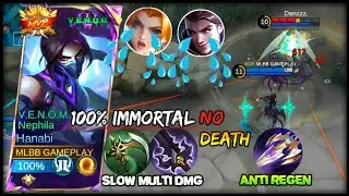 100% IMMORTAL!! HANABI VENOM SKIN GAMEPLAY ~ MLBB HANABI