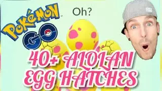 Hatching 40+ Alolan Eggs in Pokemon Go! All meowth?