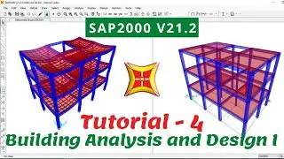 SAP tutorial 4 Complete Building design and analysis Part - 1 | SAP basic to advance series