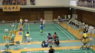 2018IH バドミントン男子シングルス4回戦⑦　熊谷（長野商業）vs 緑川（埼玉栄）