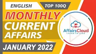 Current Affairs January 2022 - English By Vikas Rana | Current Affairs | AffairsCloud