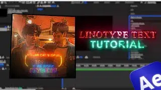 Linotype Cutter Text Effect and Animation | RR AE | Font link in description