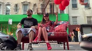 the Red Sofa Journey 2019 archive movie ニューヨークでゲリラアート