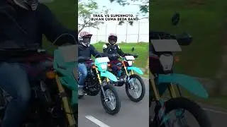 WHO SAYS THE DIFFERENCE BETWEEN KLX150 TRAIL AND SUPERMOTO IS ONLY THE TIRES, TURNS OUT THERE ARE...