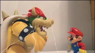 Mario vs Bowser final battle stop motion