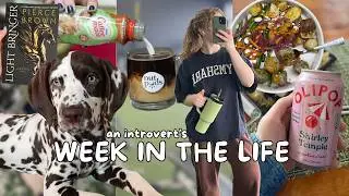 A Week in My Life as a Dietitian | Cozy INTROVERT DIARIES ☕🐶🌮📚