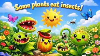 Carnivorous Plants Names | Learning Video For Kids 