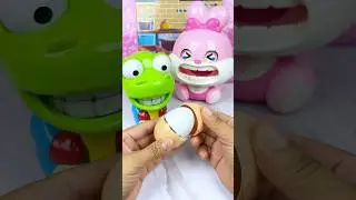 Cute Pink Rabbit Eating Egg Set Toys, Satisfying With Unboxing ASMR Videos