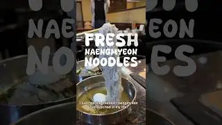 Fresh made to order Naengmyeon noodles from new Gangnam Korean bbq in lynnwood Washington