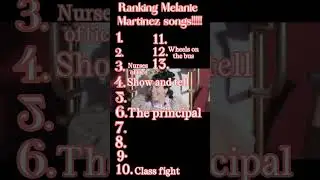 Ranking Melanie Martinez songs! #trending #trend #mel #melaniemartinez#melanie#k-12#portals