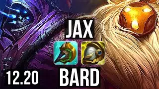 JAX & Draven vs BARD & Kai'Sa (SUP) | 3.6M mastery, 600+ games, 7/2/3 | KR Master | 12.20