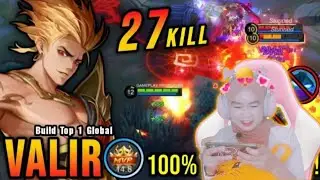 VALIR BIKIN MUSUH STRESS  || BUILD VALIR TOP GLOBAL || BOT CANTIK PLAYER MOBILE LEGENDS INDONESIA