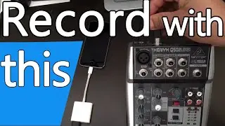 Behringer Xenyx Q502 USB на запись видео iPhone