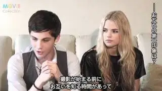 Logan Lerman & Gabriella Wilde Interview In Japan