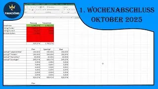 1. Wochenabschluss Oktober 2025 - Budgetplanung