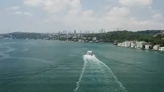 Boats aerial view copyright free video.