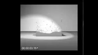 Blender 2.4B Fluids - Lightwave TimeLapse Test Render .