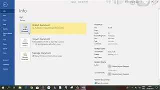 MS Word Document Protection