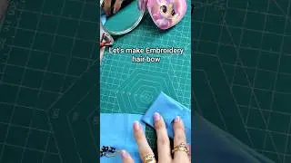 Embroidery bow #handbroidery #diy #embroiderydesigns #embrodering #handmade #dmtoorder #dm #bow