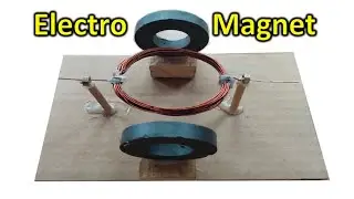 How to make electromagnetic DC motor | @svcrafts