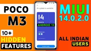 Poco M3 Miui 14.0.2.0 Update Features | 54+ Hidden Features | M3 New Update android 12 #pocom3 #m3