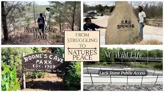 Exploring Boones Cave | Hidden Fishing Lake | Family Adventure at Yadkin River Trail