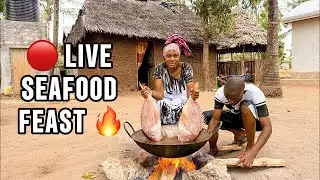 🔥LIVE🔴 ASMR Market Day Cooking Red Snapper 🐟 Organic Village Dinner with Ugali ❤️