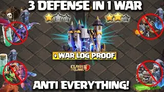 After Update New Th18 War Base + Th18 LEGEND Base🔥3 Defense in 1 war! Th18 Anti Everything Base coc