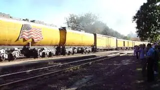 HiDef: 10-9-10 Union Pacific 3985 Challenger leads the SSLSD through Kirkwood, MO
