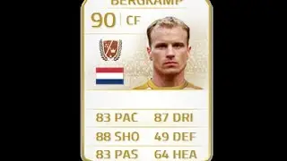 FIFA 14 LEGEND BERGKAMP 90 Player Review & In Game Stats Ultimate Team