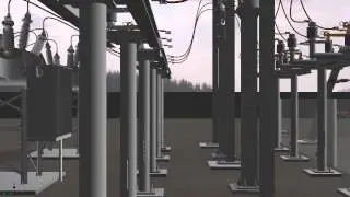 Autodesk Substation Design Workflow - 3D model walkthrough