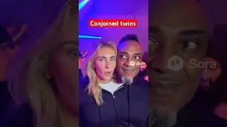 Conjoined twins with Bonnie blue #shotrs #sora2 #funny