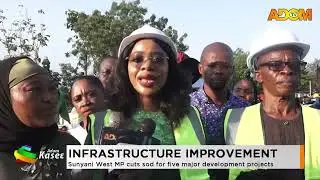 INFRASTRUCTURE IMPROVEMENT: Sunyani West MP cuts sod for five major development projects