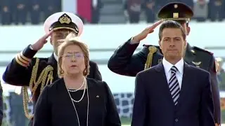 Presidenta de Chile inicia visita de Estado en M&eacute;xico