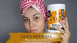 Testei Creme da Gota  Dourada meu cacho perfeito! ✨️