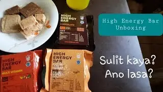 Unboxing and taste test of High Energy Bar (chocolate, peanut, multivitamins)