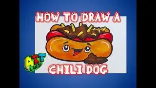 How to Draw a CHILI DOG!!!